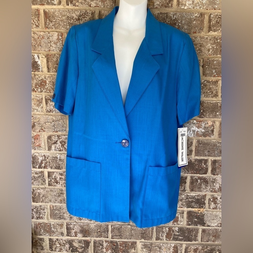 Sag Harbor Blue Jacket,  Single Button Size 10 NWT Vintage